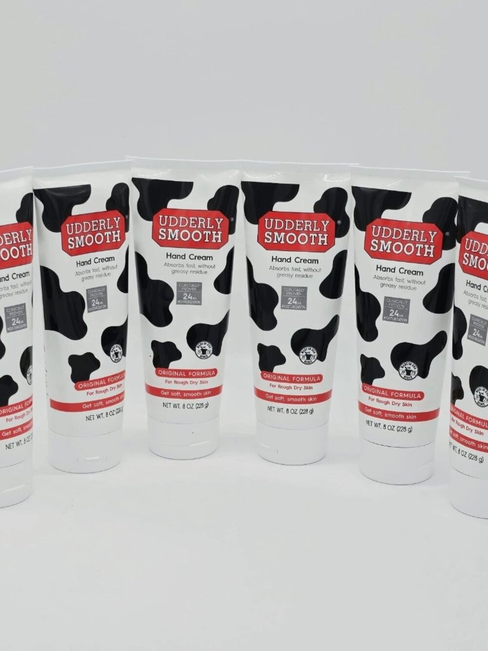 6-PACK Udderly Smooth Body Cream / Skin Moisturizer (8 oz Each)
